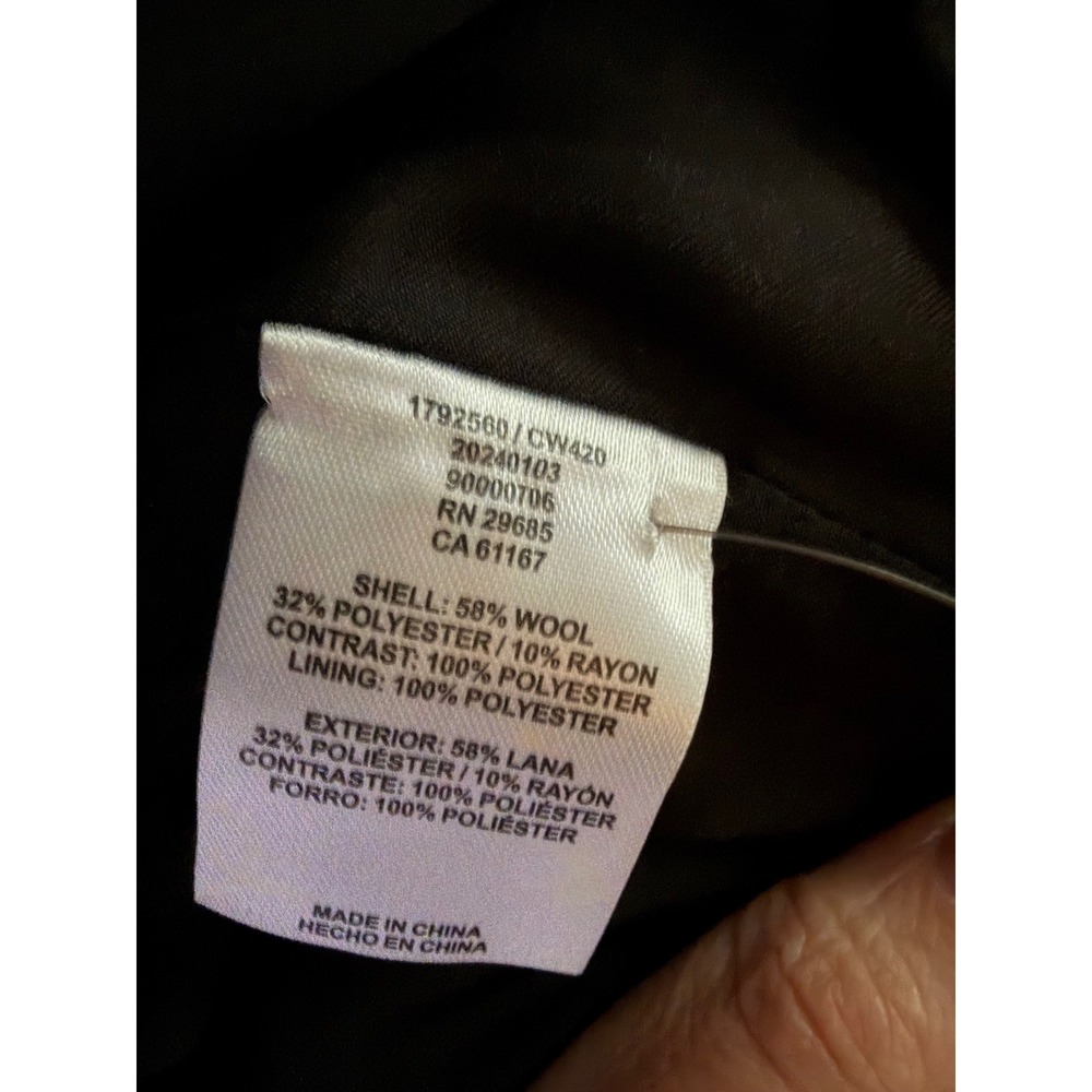 Pendleton Women's Wool Blend Barn Coat | Royal Blue Plaid | NWOT - Picture 8 of 8